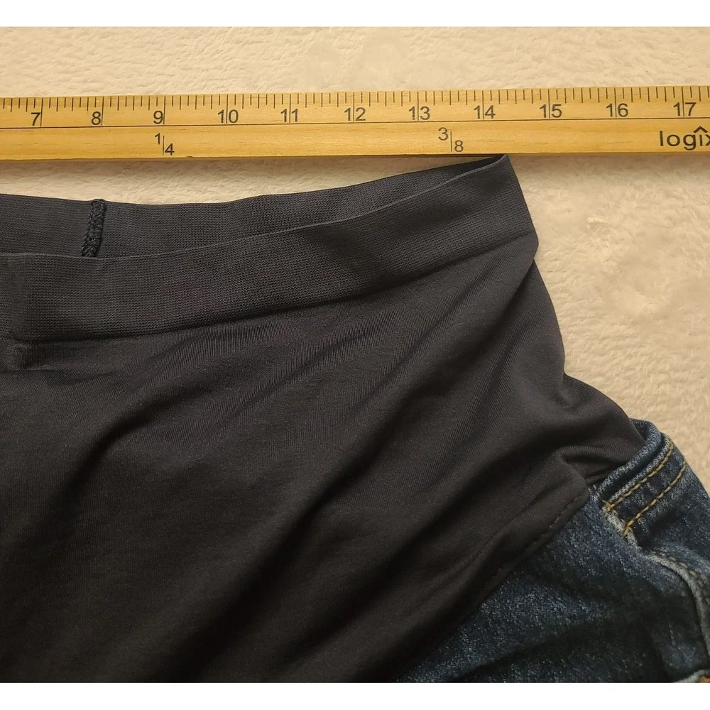 Old Navy Maternity Boyfriend Women's Jeans Blue Full Panel Denim Size 16 Pants‎